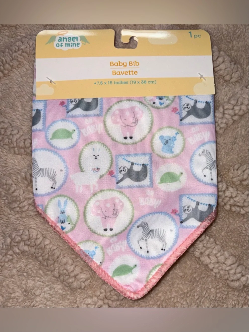 Baby Girl Bib Lot - NWT Bibs Pacifier Clip & Muslin Burp Cloths, 15 Piece Bundle